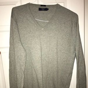Gray v-neck sweater - J. Crew - Size L